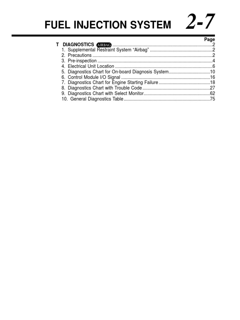 Fuel Injection System Diagnostics Guide | PDF | Fuel Injection ...