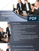 leadership and management