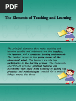 Elements of Teaching