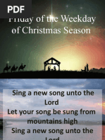 Friday of The Weekday of Christmas Season