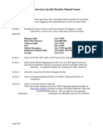 Suggested Laboratory Specific Biosafety Manual Format: WWW - Unmc.edu/ibc