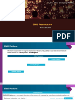 EMIS Platform (May 2019) PDF