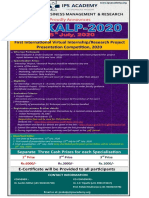 First International Virtual Internship/Research Project Presentation Competition, 2020