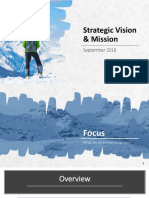 Strategic Vision & Mission: September 2018