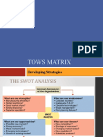 Tows Matrix: Developing Strategies