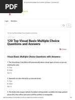 120 Top Visual Basic Multiple Choice Questions and Answers - Connect My Guru PDF