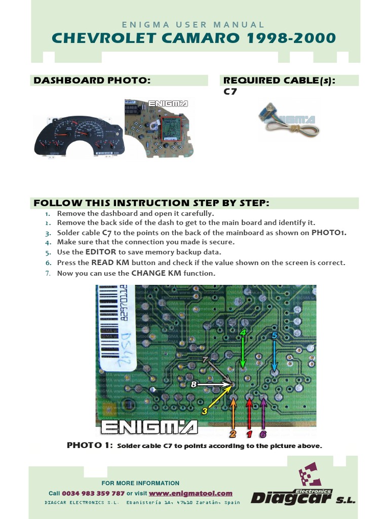 Chevrolet Camaro 1998-2000 | PDF