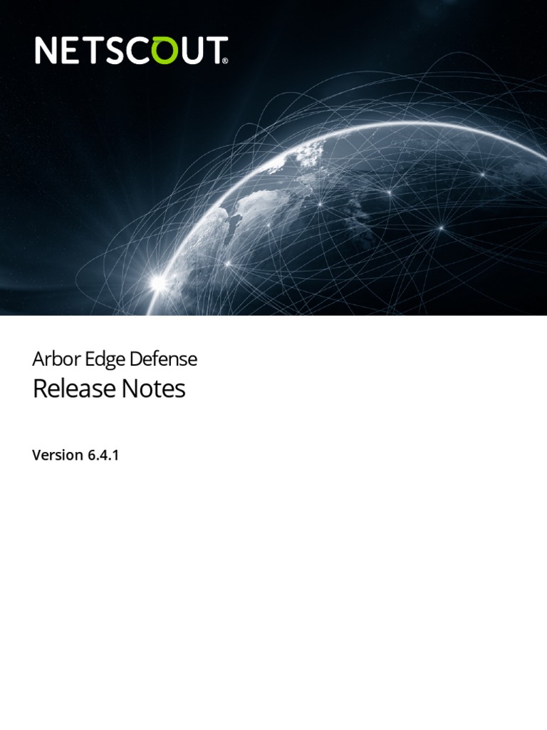 Arbor Edge Defense 6.4.1Release Notes20200612 PDF Port