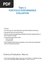 Portfolio Performance