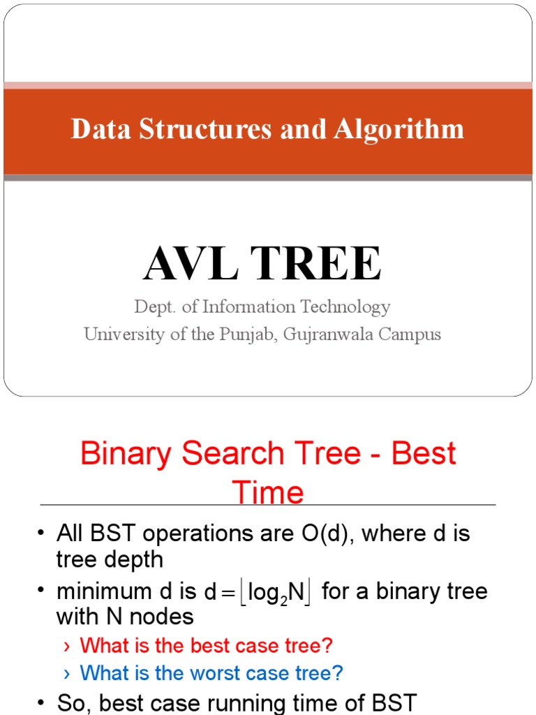 Data Structures and Algorithm: Avl Tree | Download Free PDF | Data ...