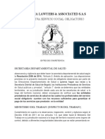BECCARIA LAWYERS RESUMEN NORMATIVO S.S.O 1