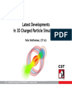 Latest Developments in 3D Charged Particle Simulations: Felix Wolfheimer, CST AG