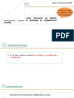 Objetivo: Sumar y Restar Fracciones de Distinto Denominador Usando La Estrategia de Multiplicación Cruzada