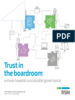 Trust in The Boardroom: A Move Towards Sustainable Governance