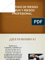 Reservas de Riesgo Comun y Riesgo Profesional Completo