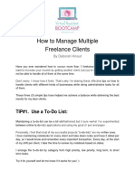 How To Manage Multiple Freelance Clients: TIP#1. Use A To-Do List
