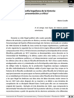 Casalla, Mario Carlos - La Filosofia Hegeliana de La Historia - Presentacion y Critica PDF