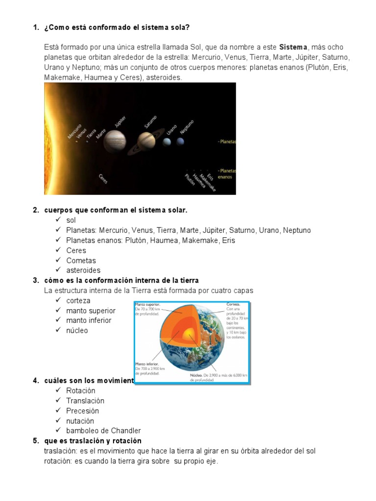 Taller de Sociales Grado 4-03 | PDF | Planetas | Tierra