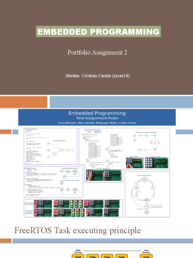 FreeRTOS Task Execution in Embedded Programming | PDF