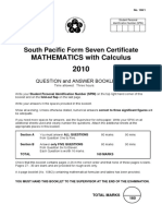 MATHEMATICS With Calculus: South Pacific Form Seven Certificate