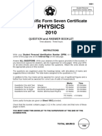 Physics: South Pacific Form Seven Certificate