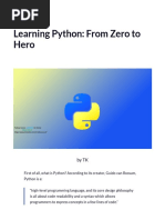 Learning Python: From Zero To Hero: by TK