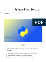 Learning Python: From Zero To Hero: by TK