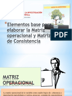 Elementos Base para Elaborar La Matriz de Consistencia