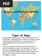 Mapping and Remote Sensing: Lecture-2