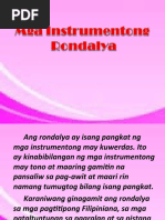 Mga Instrumento NG Rondalla | PDF