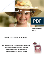 A School-Based Fissure Sealant Programme