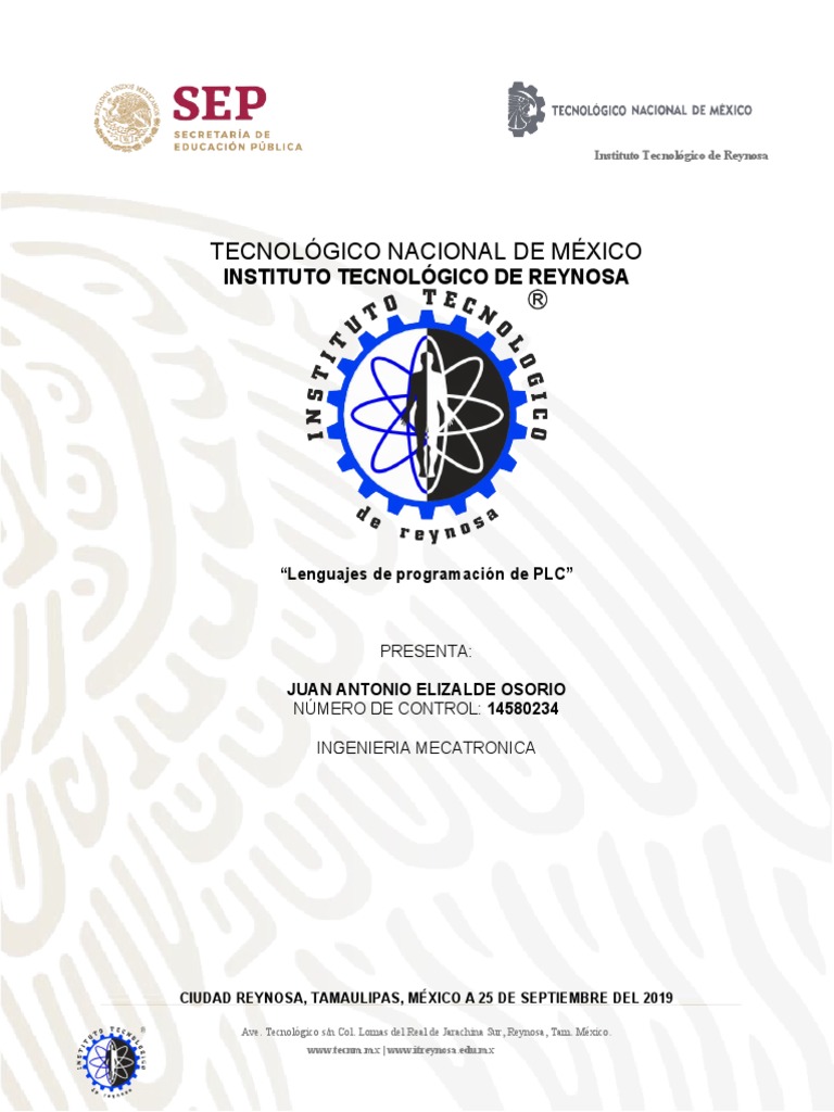 Lenguaje De Programacion Plc Pdf Controlador Lógico Programable