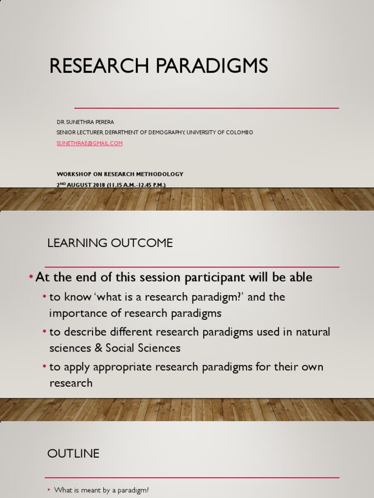 what is qualitative research paradigm pdf