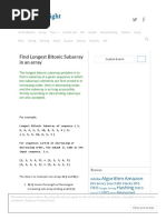 Find Longest Bitonic Subarray in An Array - Techie Delight