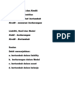 1.peraturan Debit Dan Kredit - Ringkasan