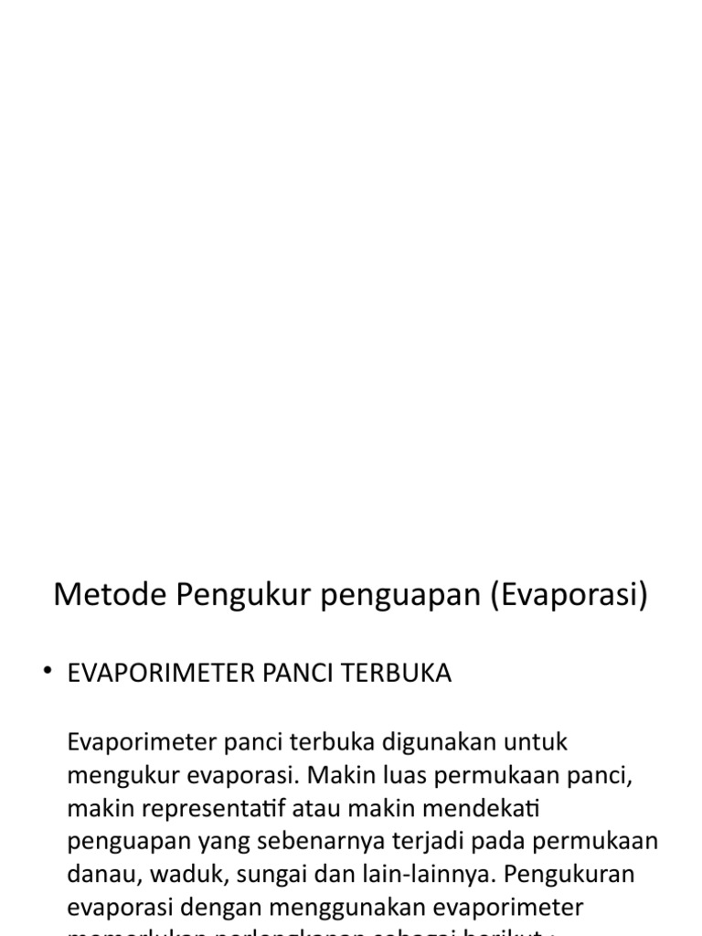 Evaporasi | PDF