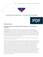 Building Materials - Housing and Planning in Urbanizing Countries