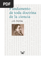 Fundamento de Toda Doctrina de La Ciencia PDF