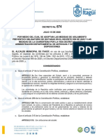 Decreto Cuarentena Por La Vida Julio 2020
