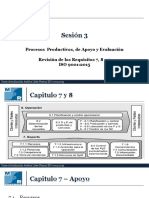 Sesión 3 Procesos Productivos, de Apoyo y Evaluación Revisión de Los Requisitos 7, 8 y 9 ISO 9001 - 2015