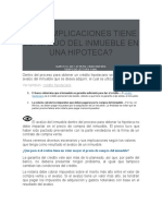 Qué Implicaciones Tiene El Avalúo Del Inmueble en Una Hipoteca