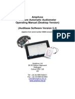 Amplivox Otosure Desktop Operating Manual