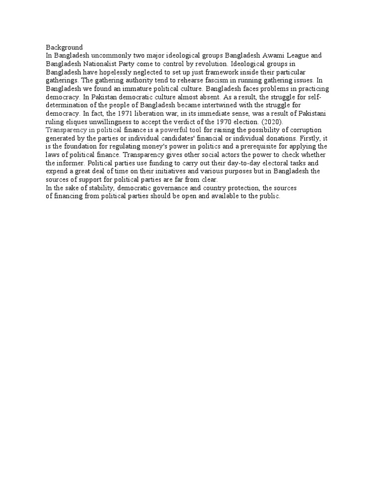Transparency in Political Powerful Tool | PDF | Politics