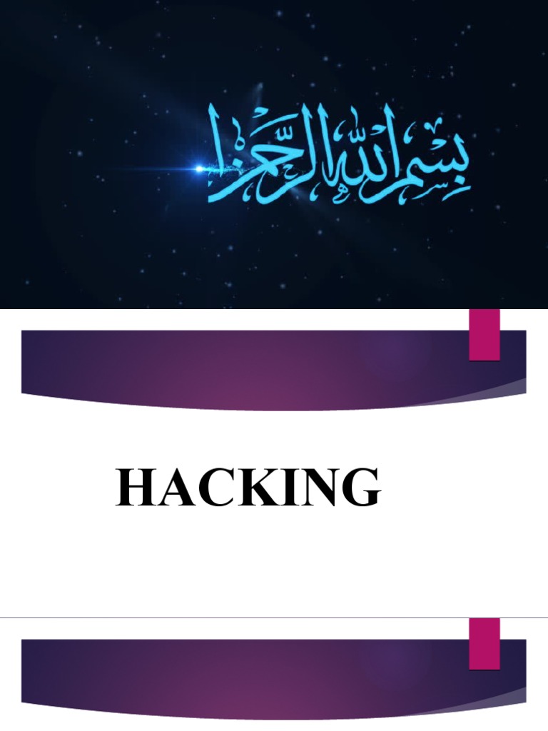 Hacking Presentation | PDF | White Hat (Computer Security) | Security ...