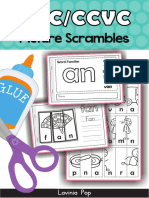 Picture Scrambles Cut and Paste - Word Families