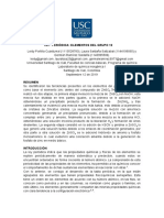 Informe N°2 - Ley Periodica Elementos Del Grupo 12