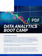 Data Analytics Boot Camp: Curriculum Overview