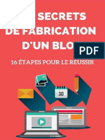 Les Secrets de Fabrication D'un Blog PDF