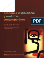Economía Institucional y Evolutiva Contemporánea by Geoffrey M. Hodgson (Introduc. Arturo Lara, Bruno Gandlgruber)