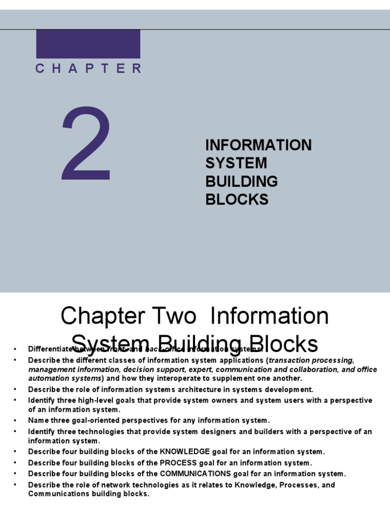 Information System Building Blocks Explained | PDF | Information System ...